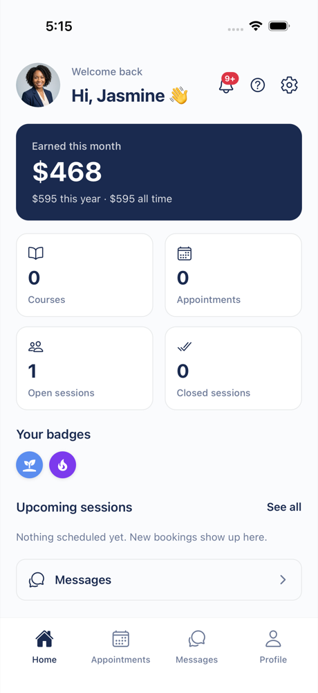 The Oustaad tutor dashboard